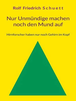 cover image of Nur Unmündige machen noch den Mund auf